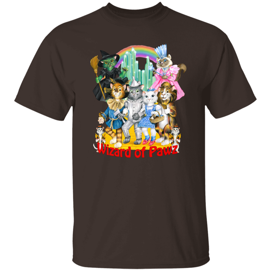 G500 5.3 oz. T-Shirt Wizard Of Paws Vintage T-Shirt