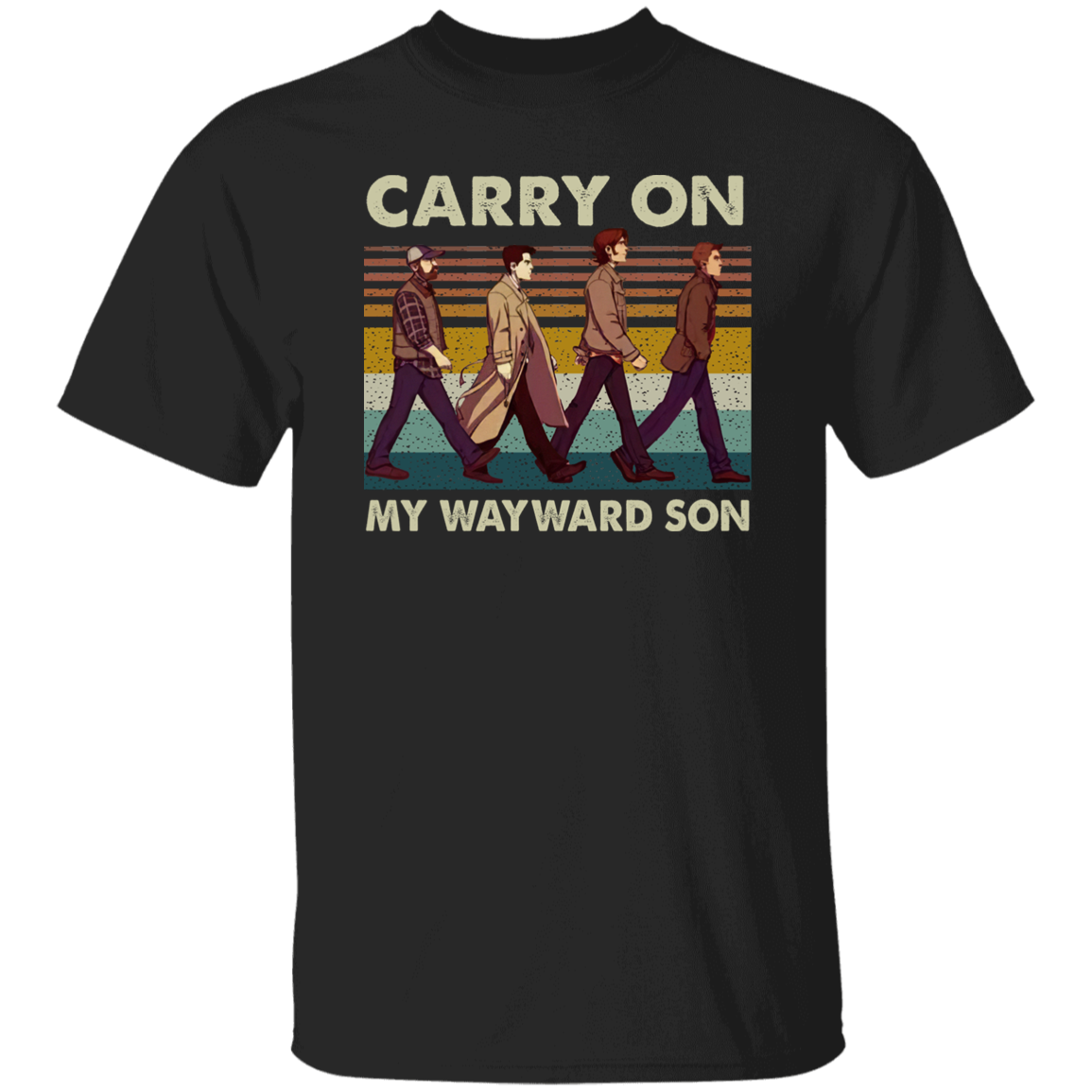 Supernatural Carry On My Wayward Son Vintage T-Shirt - 98033316