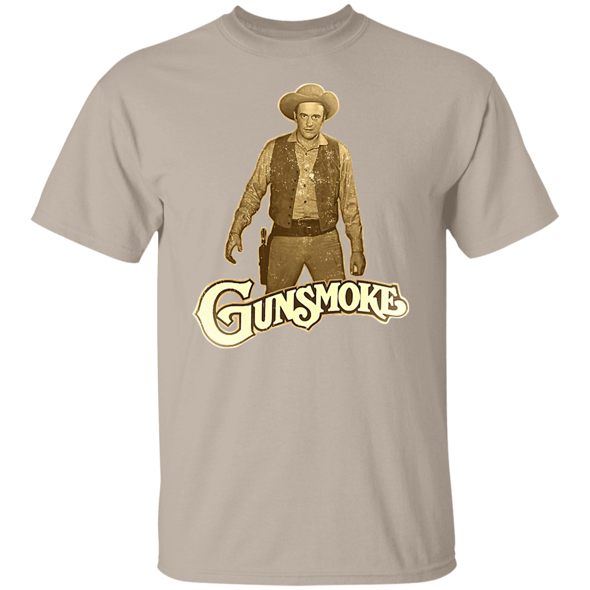 Gunsmoke James Arnes Anime Cowboy T-Shirt - CDCraft