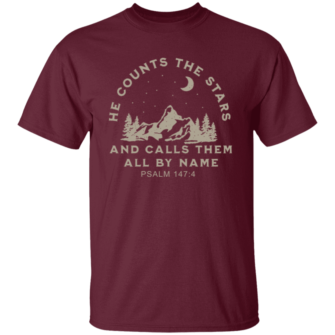 He Counts The Stars And Calls Them All By Name Unisex T-Shirt - jasmine