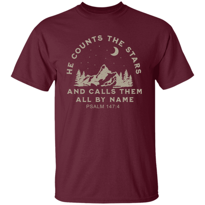 He Counts The Stars And Calls Them All By Name Unisex T-Shirt - jasmine