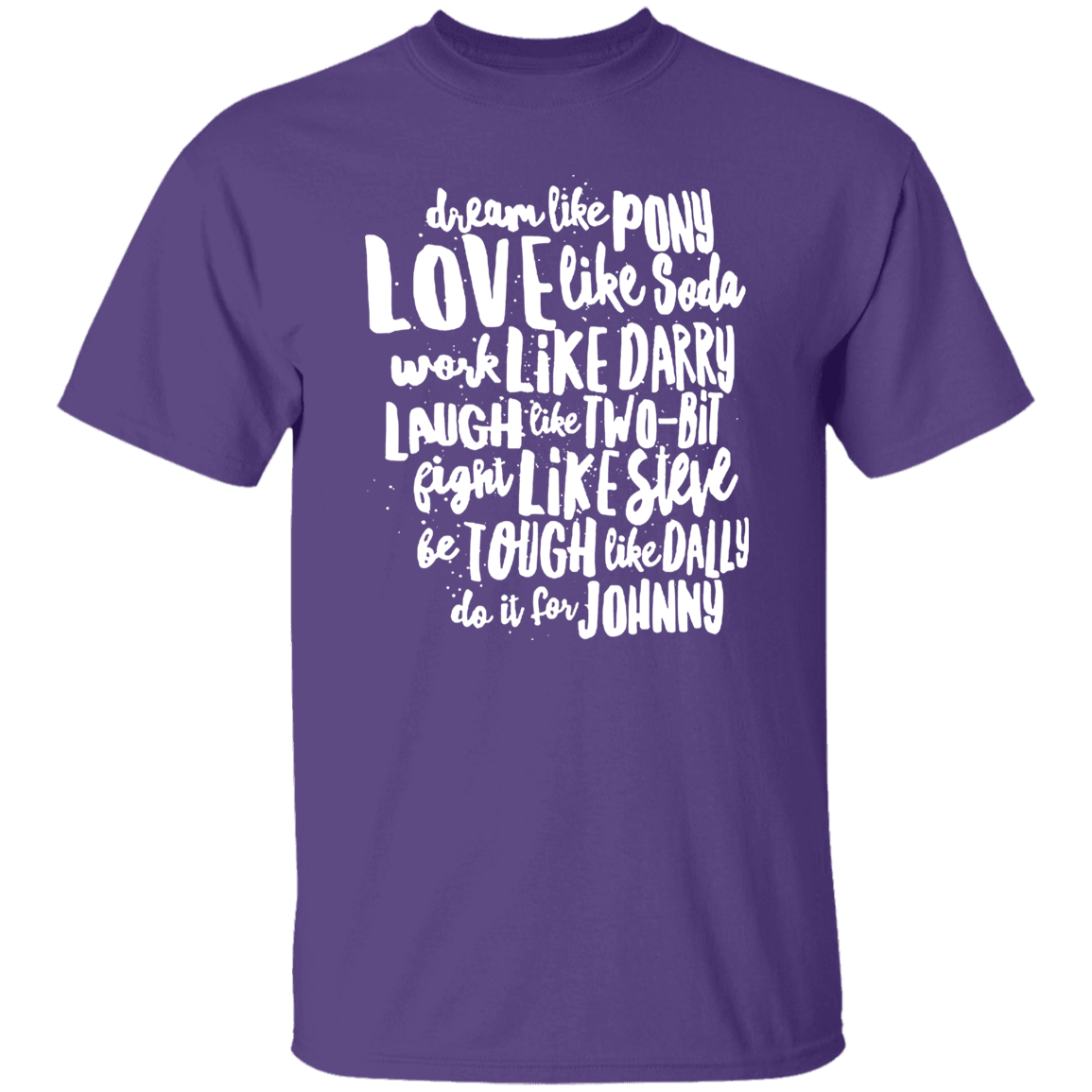 The Outsiders Character Names Funny Literature Teacher Vintage T-Shirt