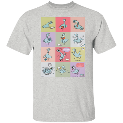 Pigeon Reading Shirt, Funny Book Lover Teacher Tee, Mo Willems Inspired Back to School T-Shirt