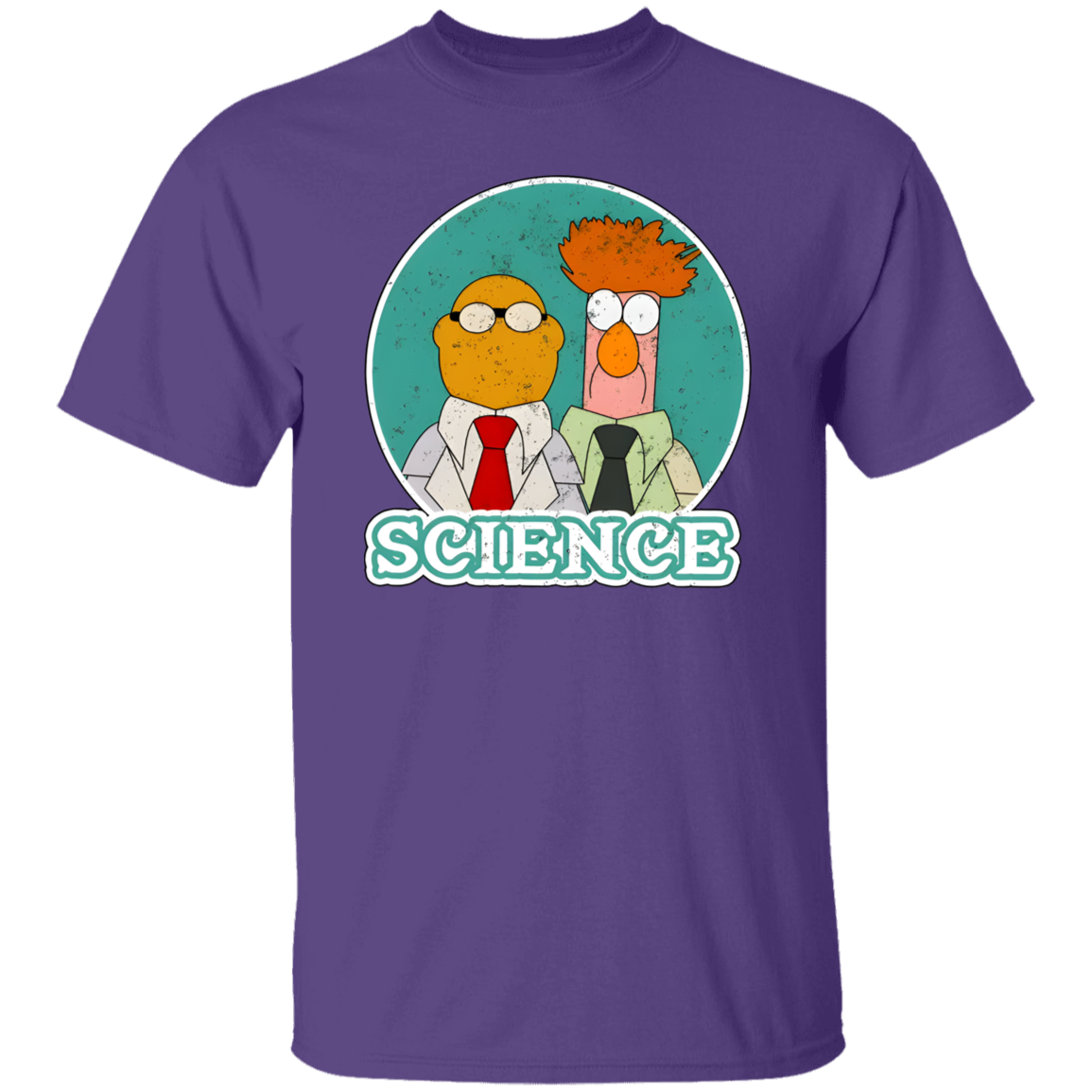 Science Muppets Bunsen And Beaker Teacher Vintage Unisex T-Shirt - letter