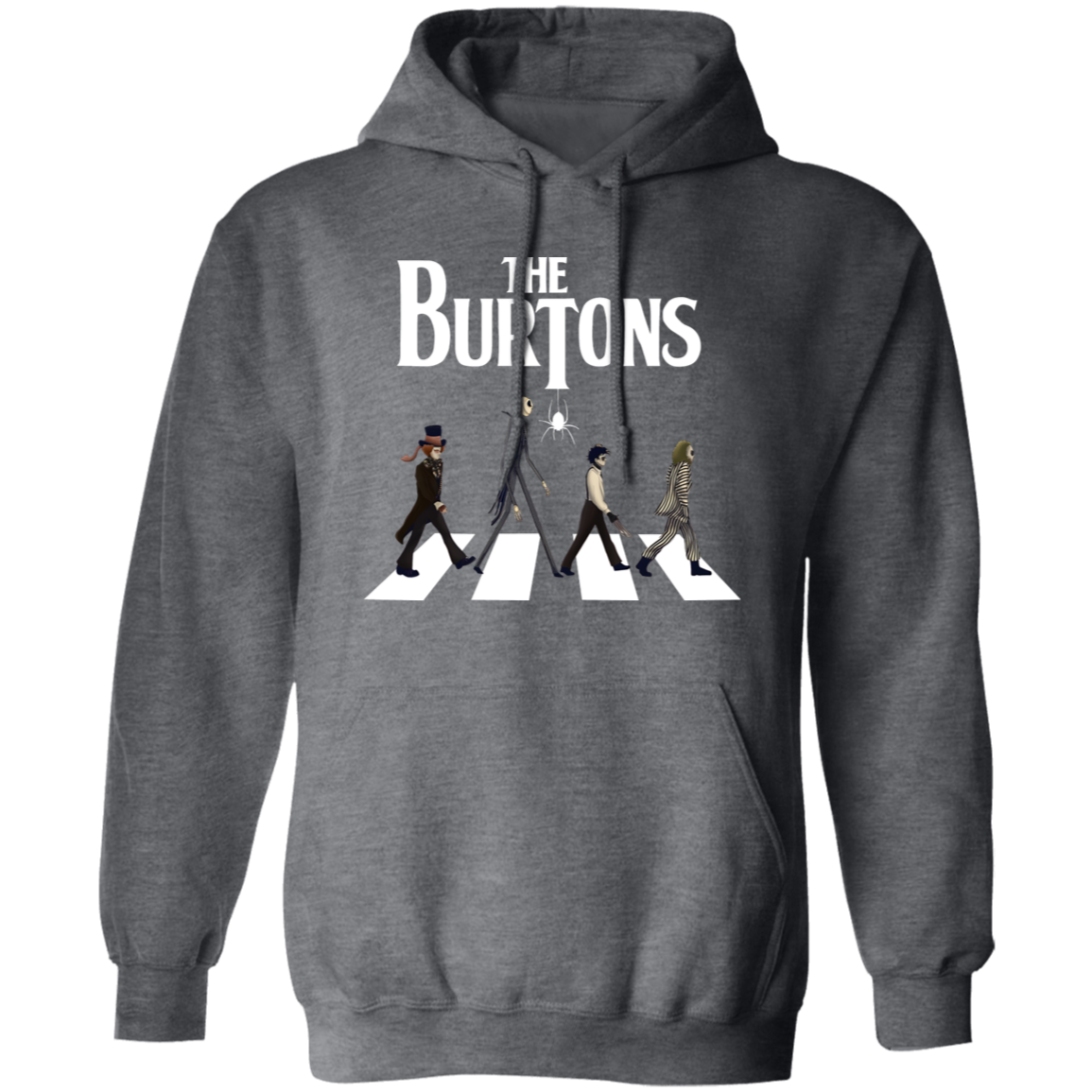 Tim Burton Beetlejuice Walking Abbey Road Vintage Pullover Hoodie