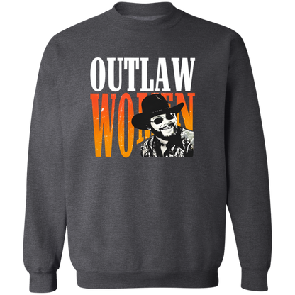 G180 Gildan Crewneck Pullover Sweatshirt Hank Williams Jr Outlaw Unisex Vintage T-Shirt