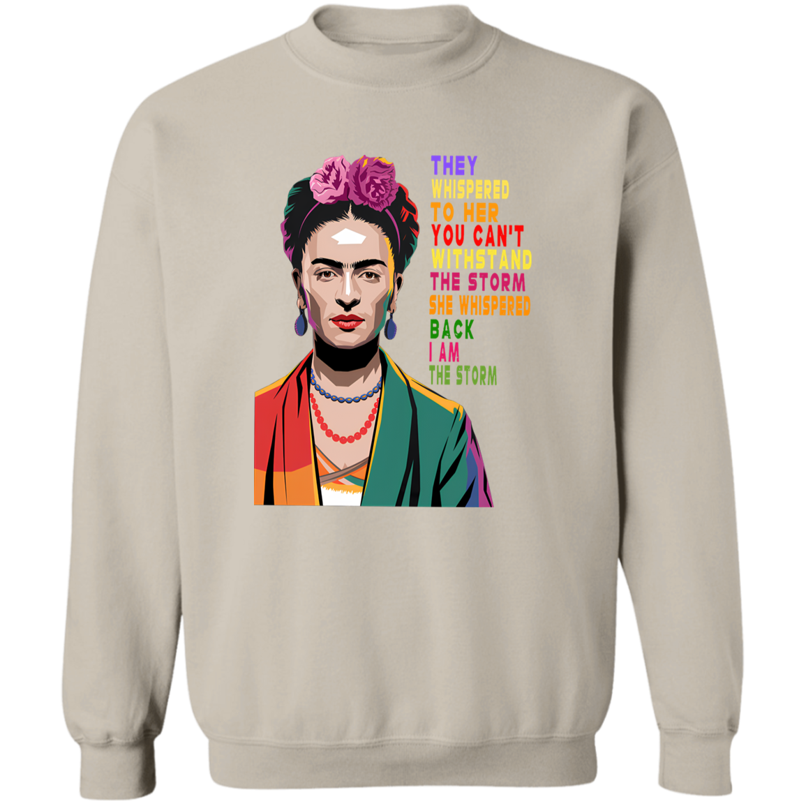 G180 Gildan Crewneck Pullover Sweatshirt 	I Am The Storm Women Black History Shirt