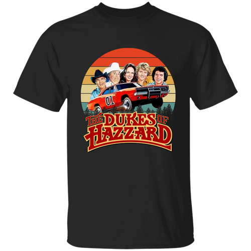Hazzard Cars Dukes Of Hazzard Vintage G500B Youth 5.3 oz 100% Cotton T-Shirt - jasmine