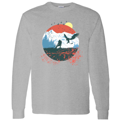 G540 LS T-Shirt 5.3 oz. Beautiful Art Of Geralt Dude The Witcher Tv Series Unisex Vintage T-Shirt
