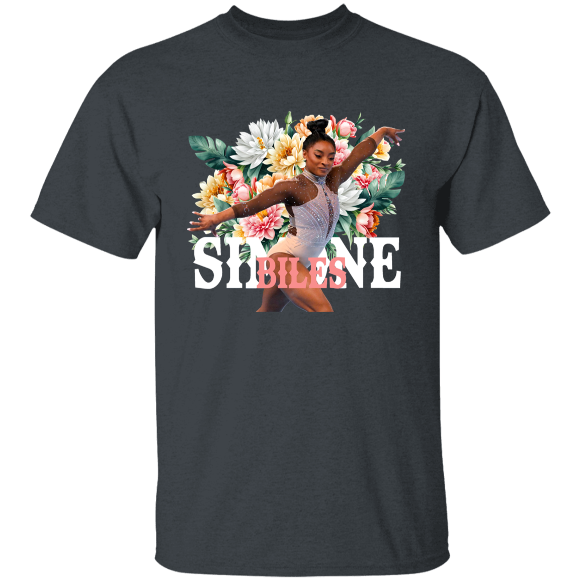 Simone Biles Floral Vintage T-Shirt - YOUTH - ID05082410