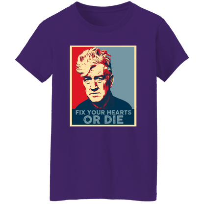 Retro Fix Your Hearts Or Die Unisex Vintage T-Shirt - WOMEN