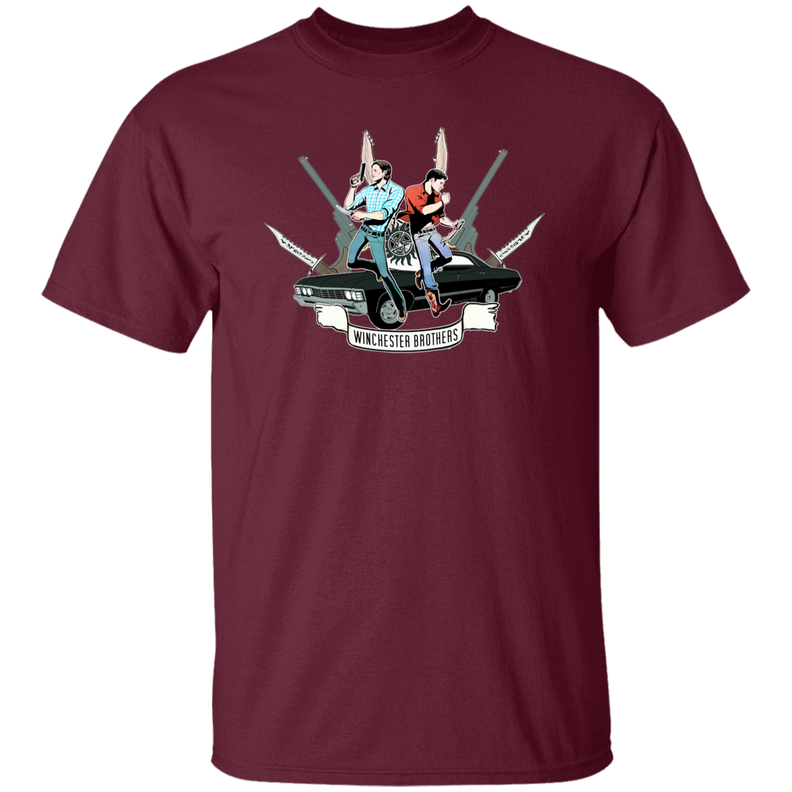 G500 5.3 oz. T-Shirt Winchester Brothers Supernatural T-Shirt