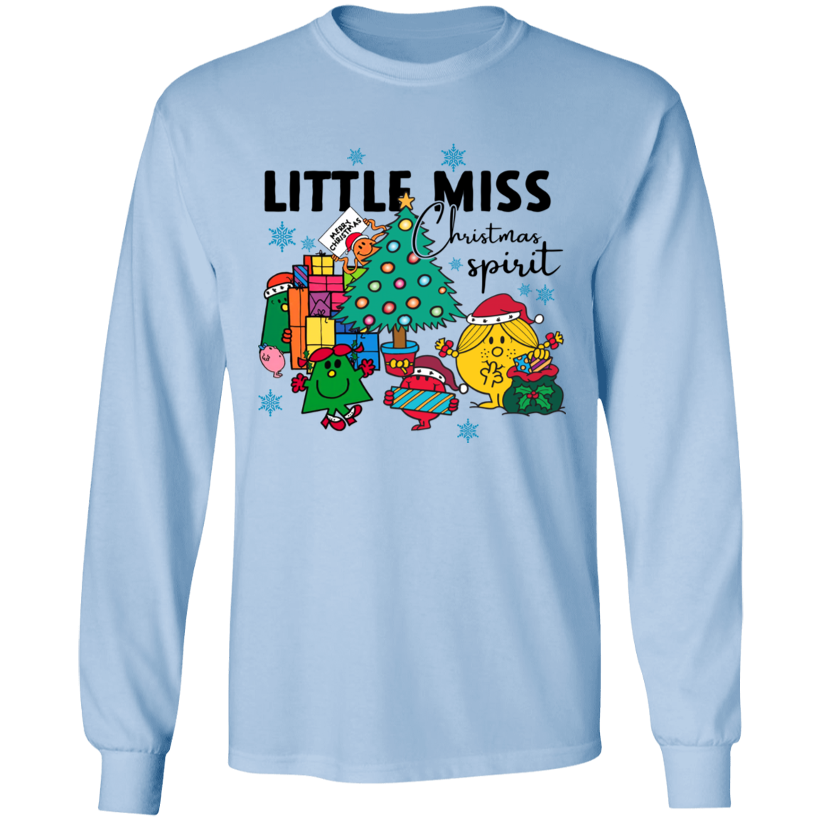 Little Miss Christmas Teacher Vintage G540 LS T-Shirt 5.3 oz. - letter