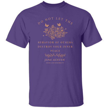 Do Not Let The Behavior Of Others Destroy Your Inner Peace Funny Literature Teacher Vintage T-Shirt