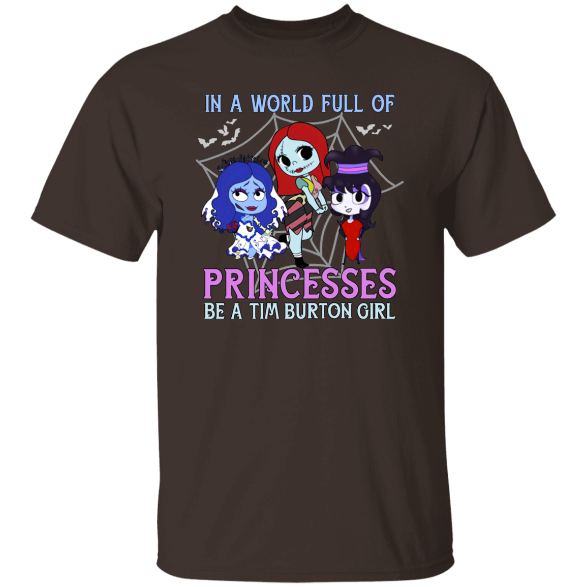 A World Full Of Princesses Be A Tim Burton Girl Vintage T-Shirt