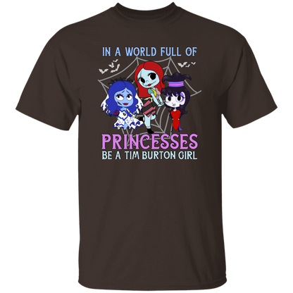 A World Full Of Princesses Be A Tim Burton Girl Vintage T-Shirt