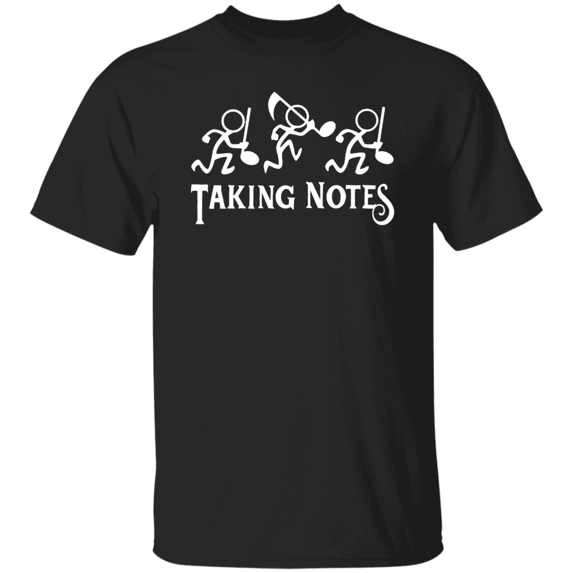 Taking Notes Stickman Music Teacher Vintage T-Shirt