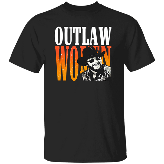 G500 5.3 oz. T-Shirt Hank Williams Jr Outlaw Unisex Vintage T-Shirt