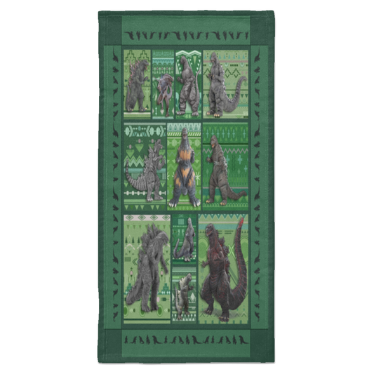 Godzilla's Body Fleece Blanket, Premium Sherpa Blanket, Godzilla Monster Blanket, Godzilla Movie Blanket, Godzilla Lover BlanketS6HATL Towel - 15x30