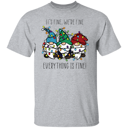 Everything Is Fine Teacher T-Shirt - lapicta