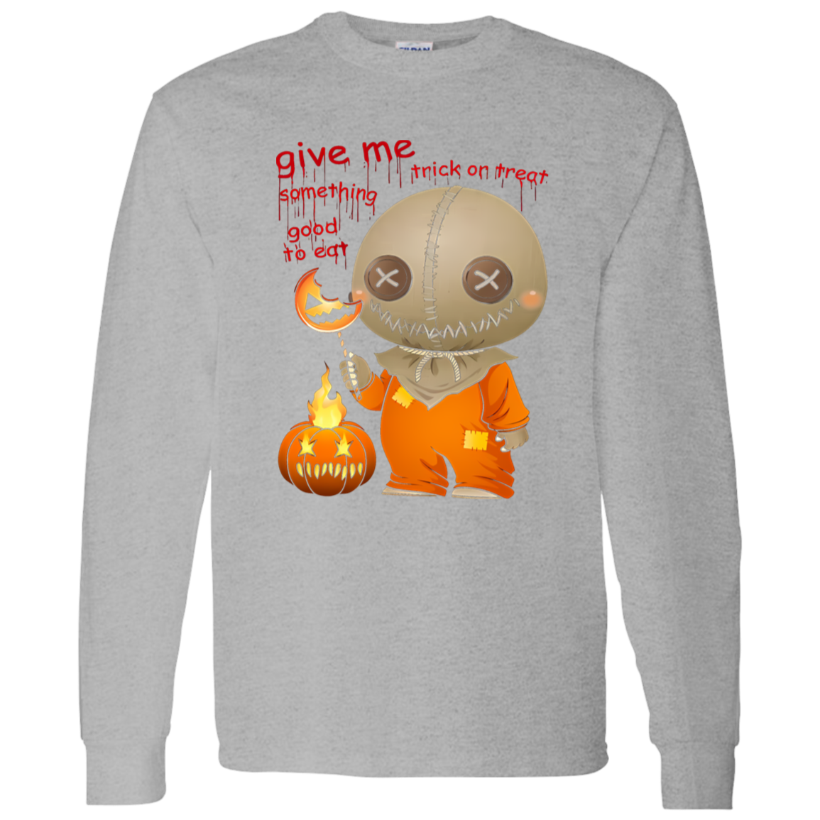 G540 LS T-Shirt 5.3 oz. Give Me Some Thing Good To Ear Sam Trick Or Treat Unisex T-Shirt