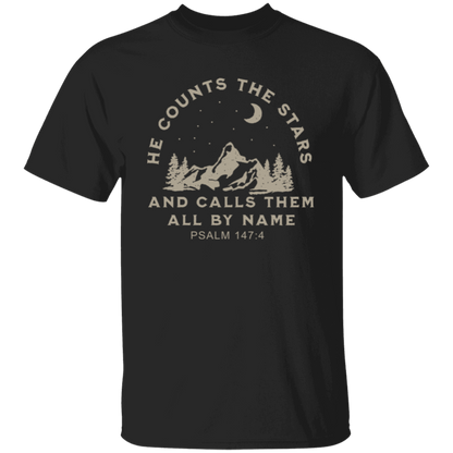 He Counts The Stars And Calls Them All By Name Unisex T-Shirt - jasmine