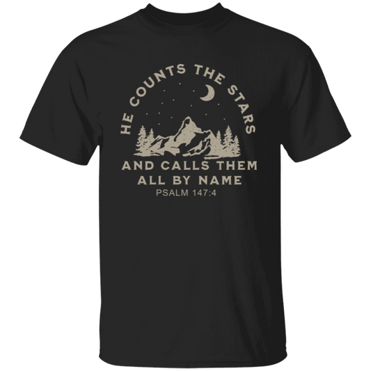 He Counts The Stars And Calls Them All By Name Unisex T-Shirt - jasmine