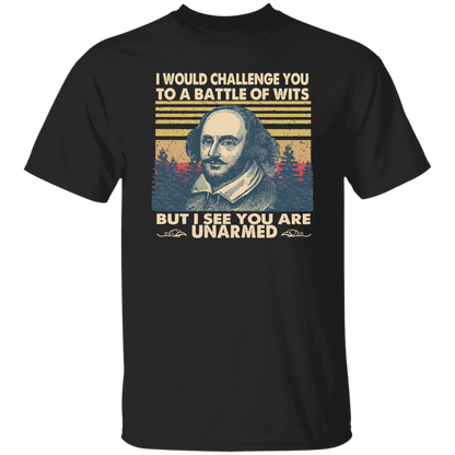 I Would Challenge You To Be A Battle Of Wits Funny Literature Teacher Vintage T-Shirt