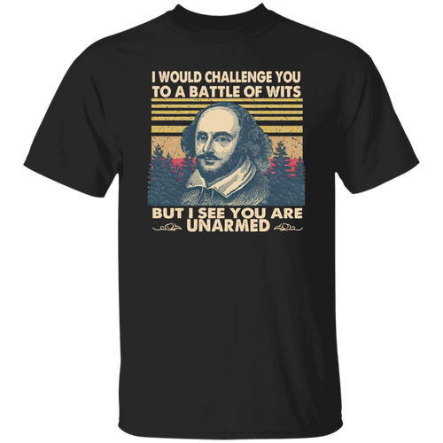 I Would Challenge You To Be A Battle Of Wits Funny Literature Teacher Vintage T-Shirt