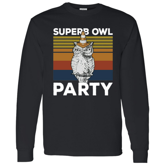 Superb Owl Party Vampire What We Do in The Shadow Vintage G540 LS T-Shirt 5.3 oz. - lucy - 95506043