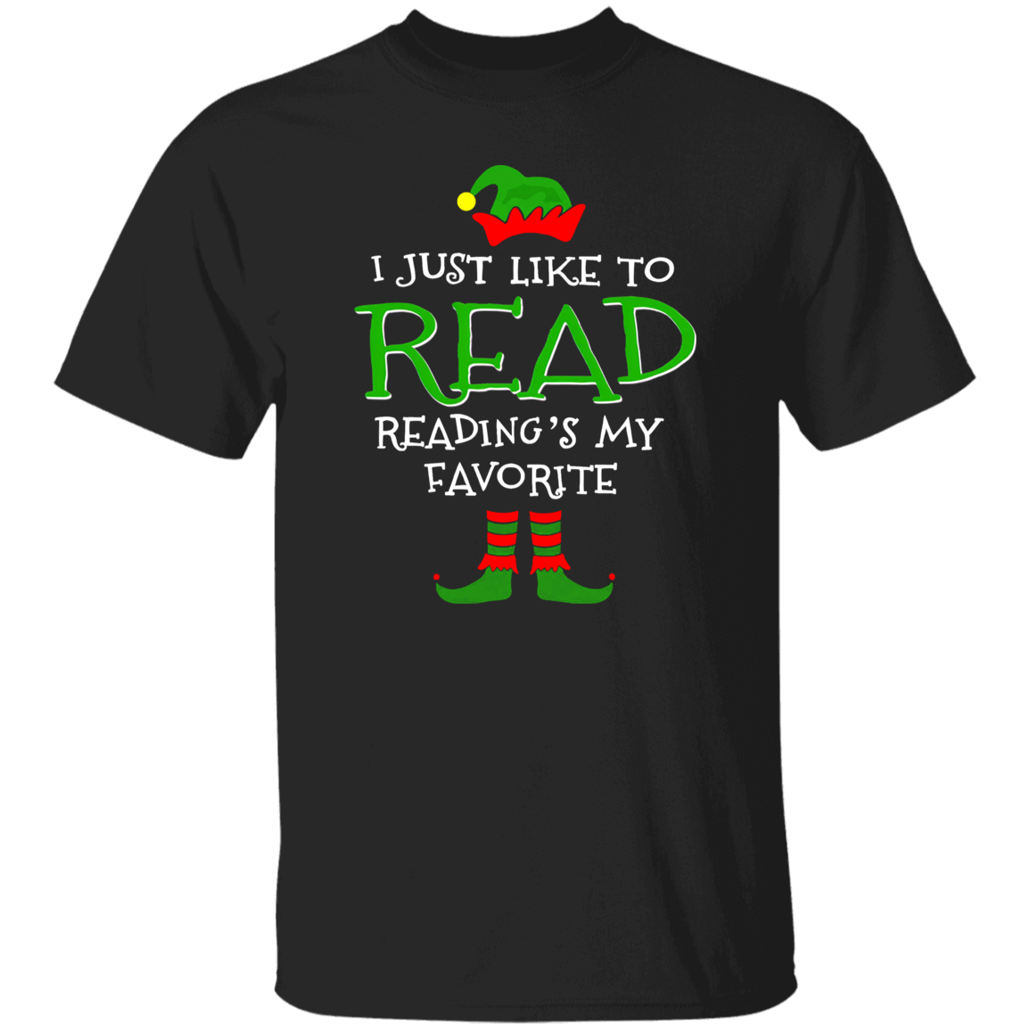 I Just Like Read Reading's My Favorite Unisex T-Shirt, Reading Shirt, Funny School Shirt, Kindergarten Teacher Shirt, Back To School Gift	G500 5.3 oz. T-Shirt