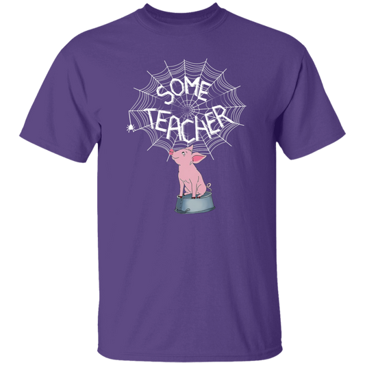 Some Teacher Funny Pig And Spider Vintage T-Shirt
