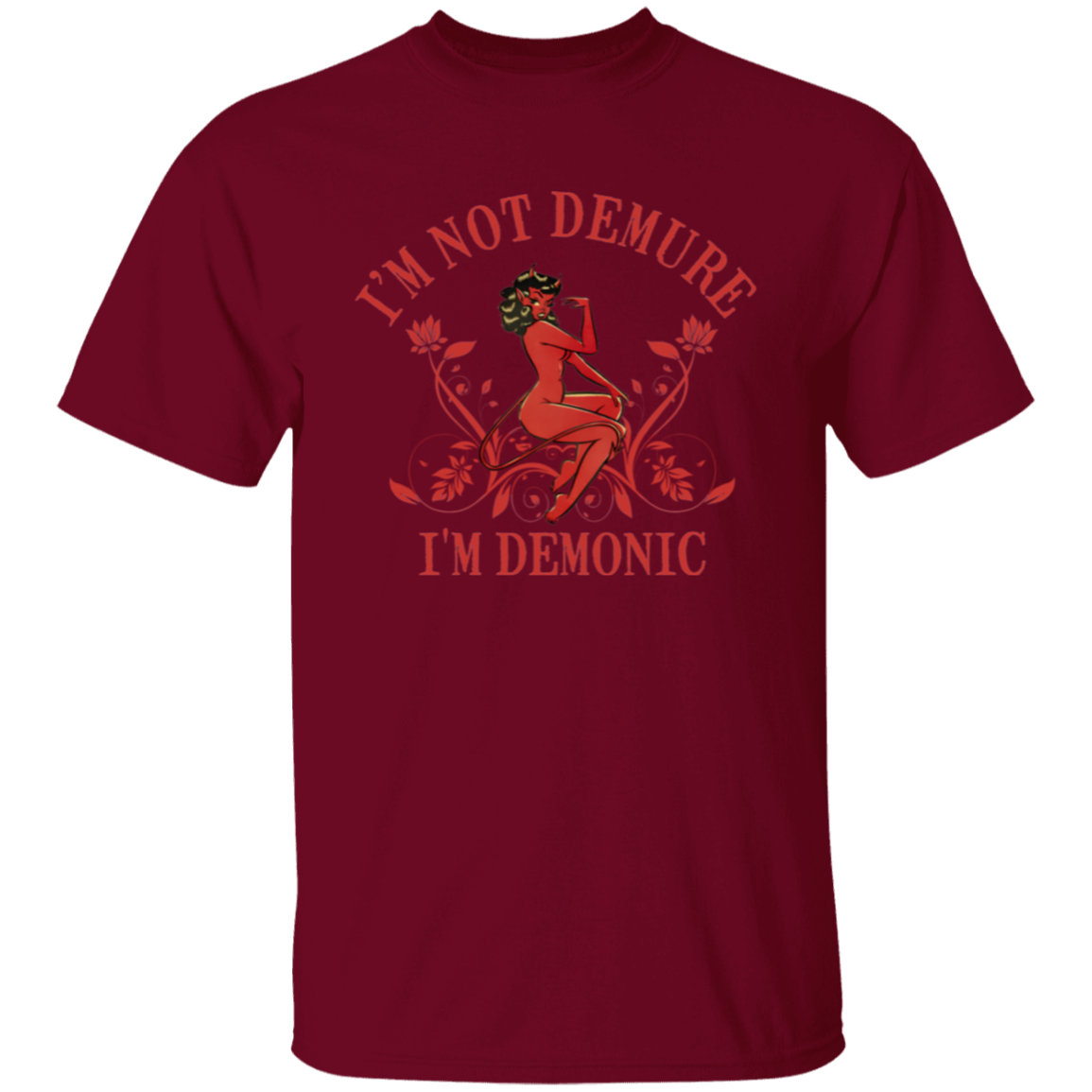 I'm Not Demure I'm Demonic Unisex T-Shirt - jasmine - ID05092402