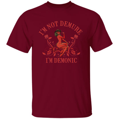 I'm Not Demure I'm Demonic Unisex T-Shirt - jasmine - ID05092402