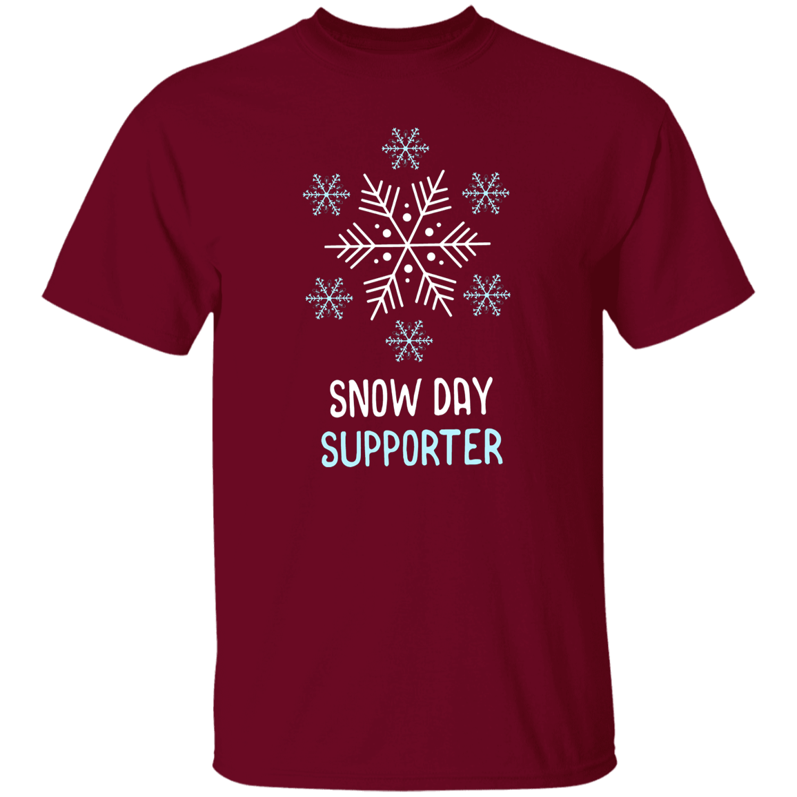 Snow Day Supporter Teacher T-Shirt - lapicta