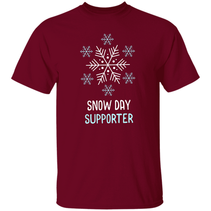 Snow Day Supporter Teacher T-Shirt - lapicta