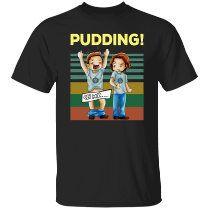 Pudding Dean & Sam Winchester Oh My Funny TV Series Vintage T-Shirt