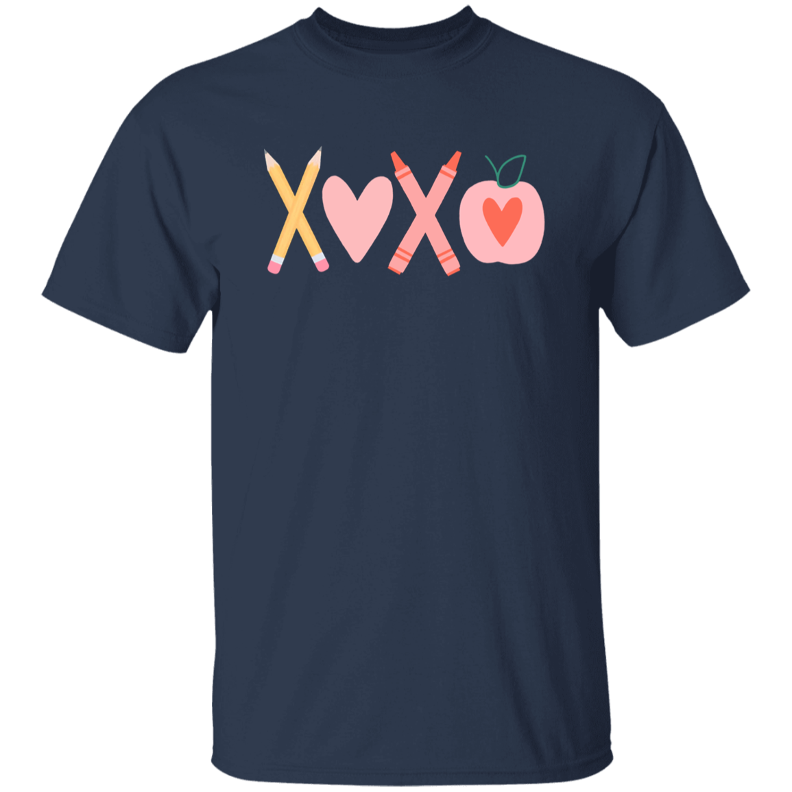 Pencil Crayon Apple Teacher  T-Shirt - lapicta