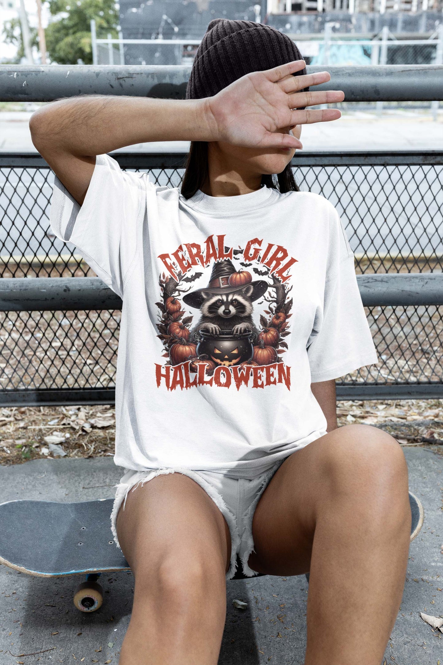 Feral Girl Halloween Shirt, Raccoon Lover Shirt