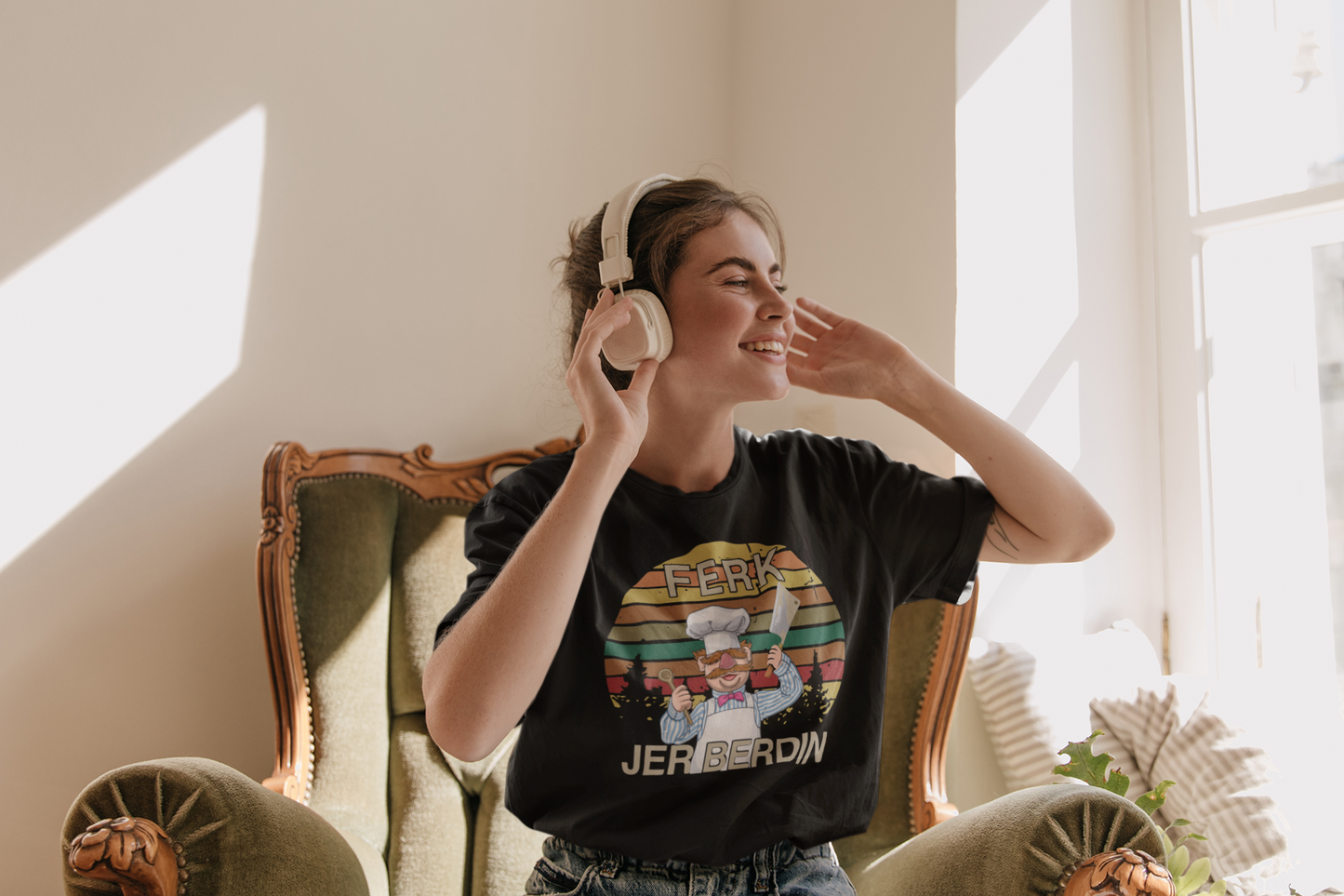 Ferk-Jer-Berdin Kitchen Chef Knife Funny Vintage T-Shirt