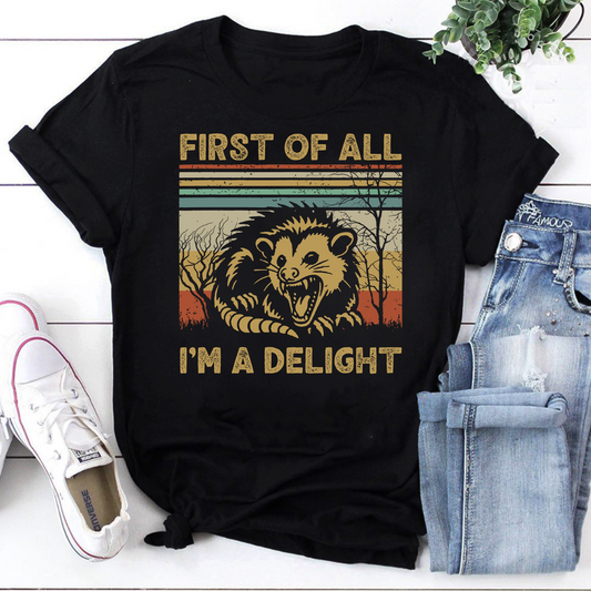 First Of All I'm A Delight Vintage T-Shirt