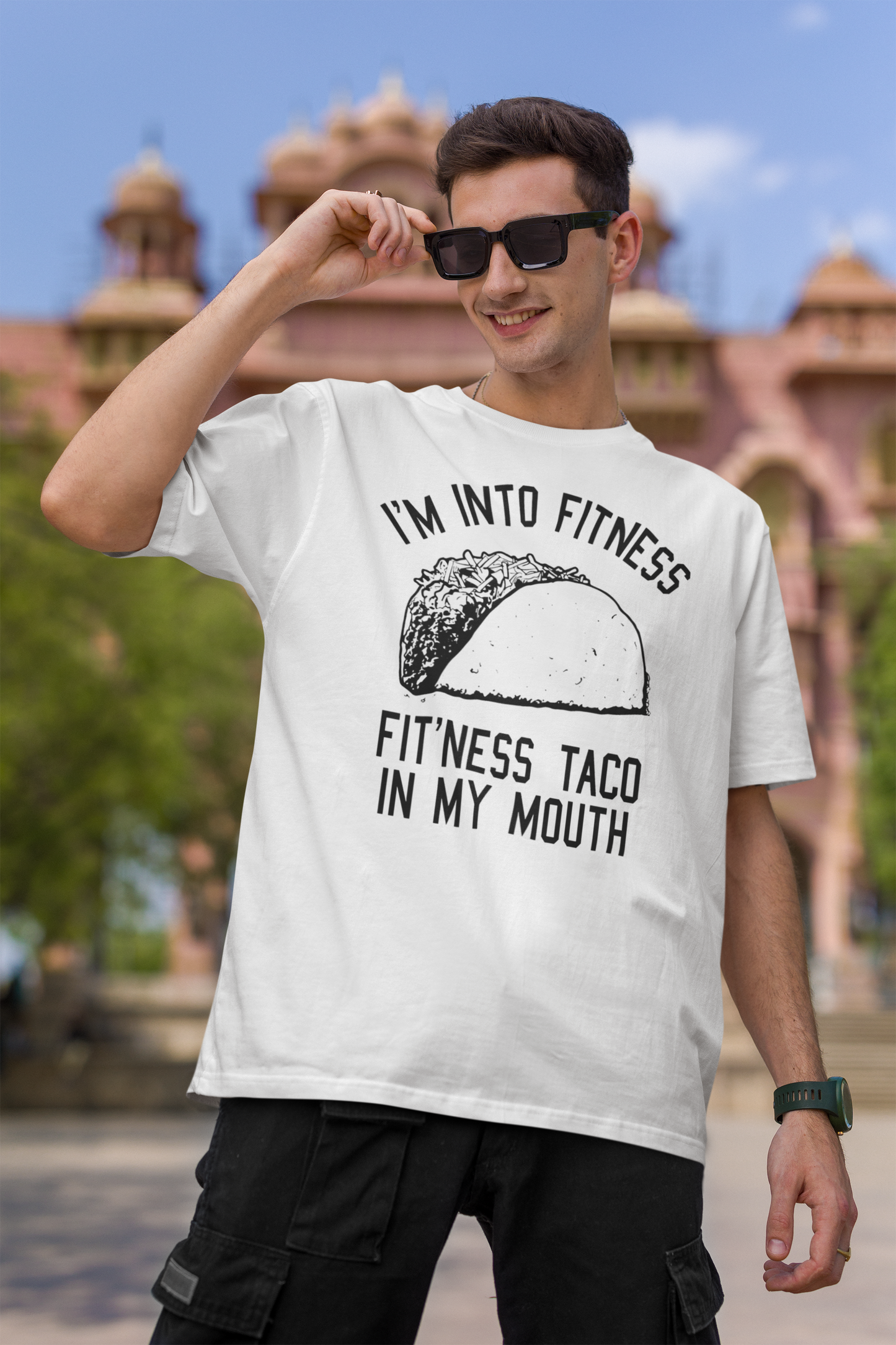 Fitness Taco In My Mouth Shirt, Funny Quote Shirt, I'm into fitness Sweatshirt