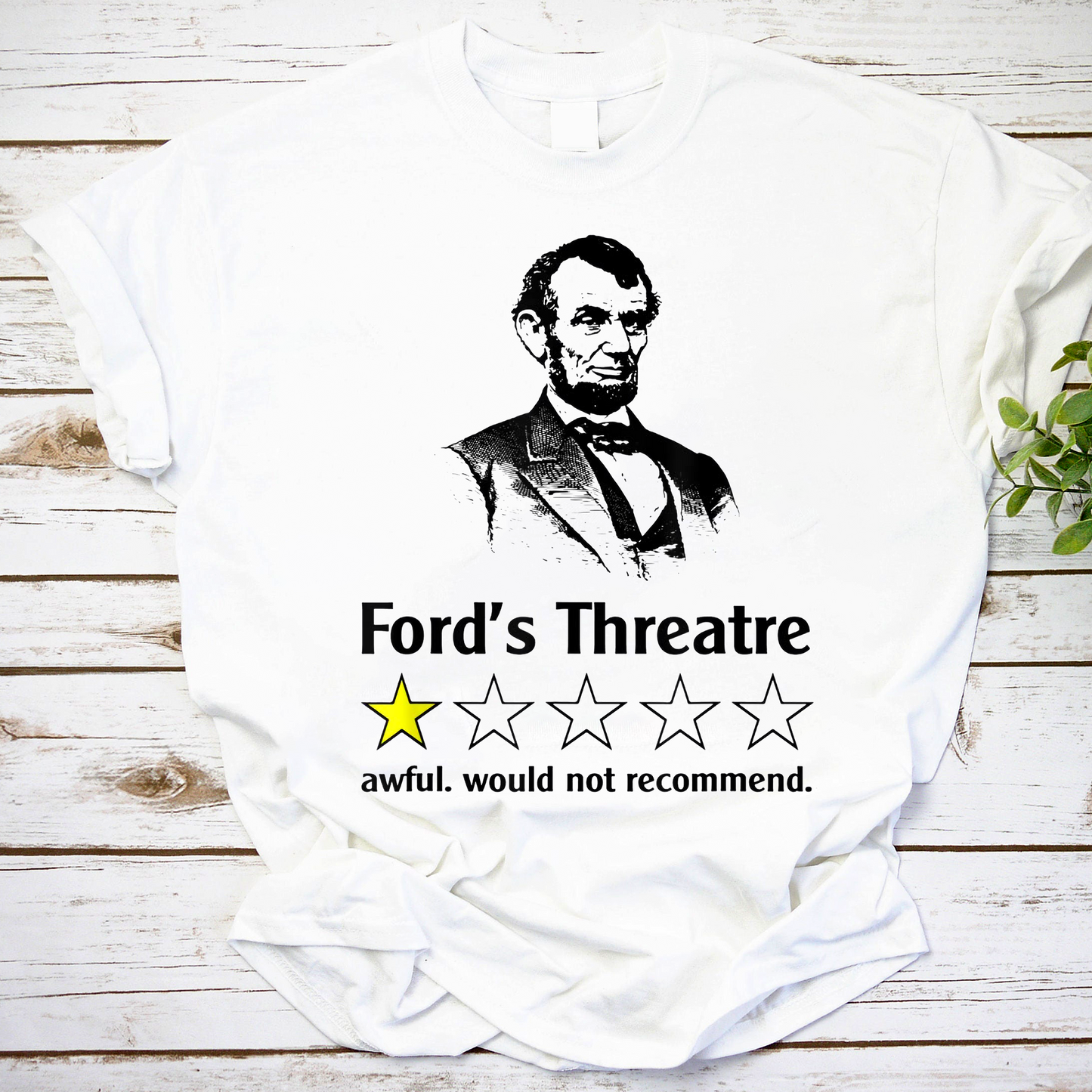 Ford's Theatre Awful Would Not Recommend Review Vintage T-Shirt