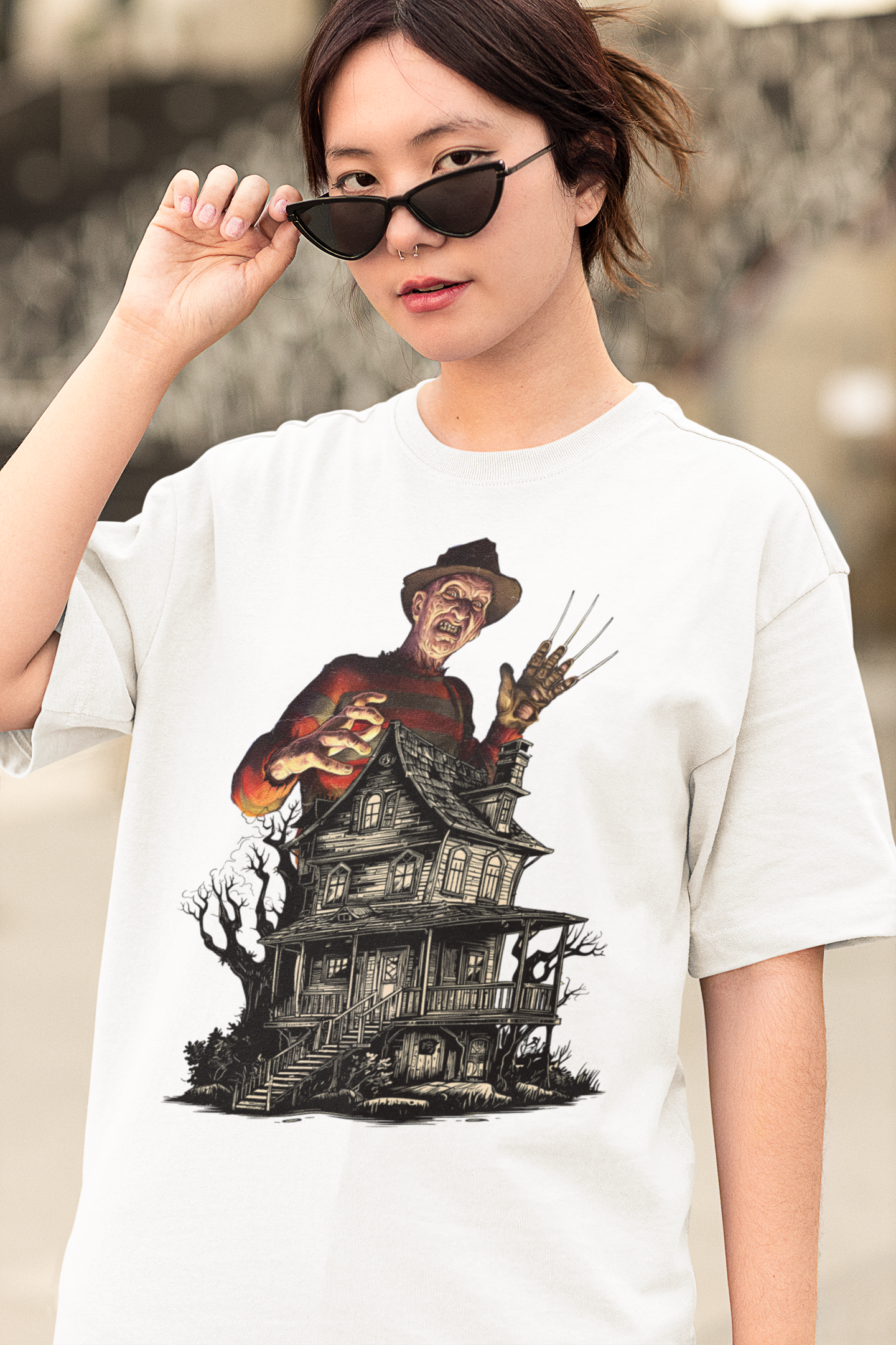 Freddy Krueger Vintage Halloween Vintage T-Shirt