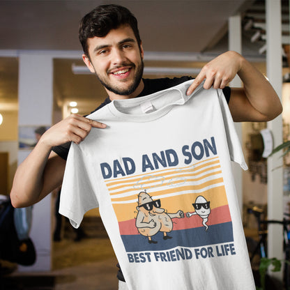 Vintage Dad And Son Best Friend For Life T-Shirt