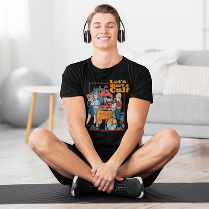 Funny Vintage Horror Let's Start a Cult Vintage T-Shirt