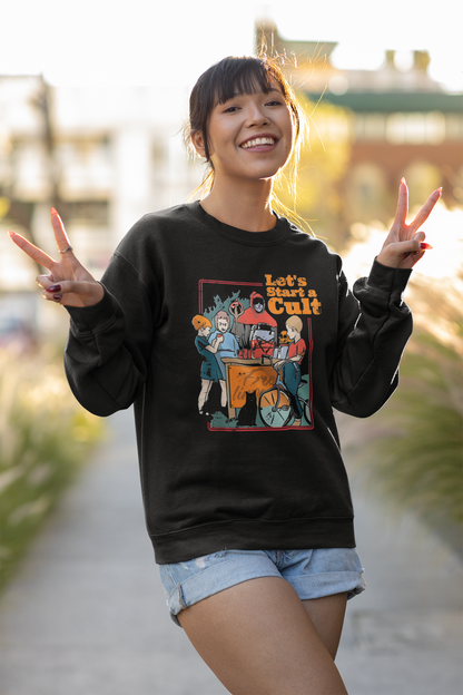 Funny Vintage Horror Let's Start a Cult Vintage T-Shirt