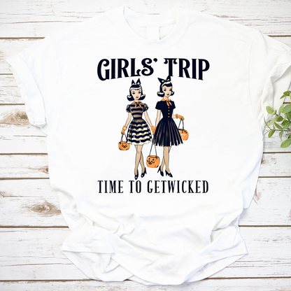 Girls Trip Time To Get Wicked Vintage T-Shirt