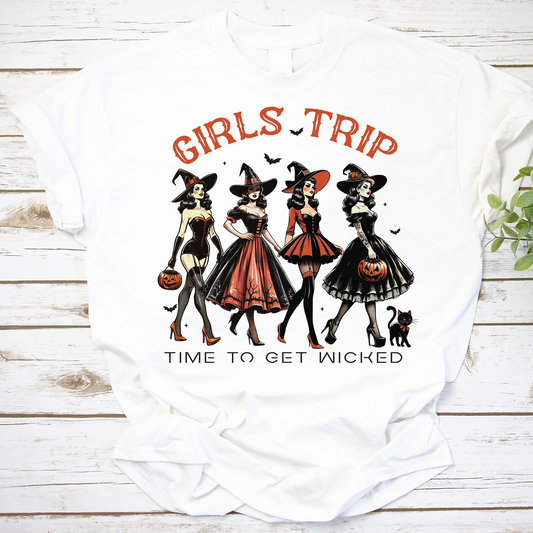 Girls Trip Time To Get Wicked Vintage T-Shirt