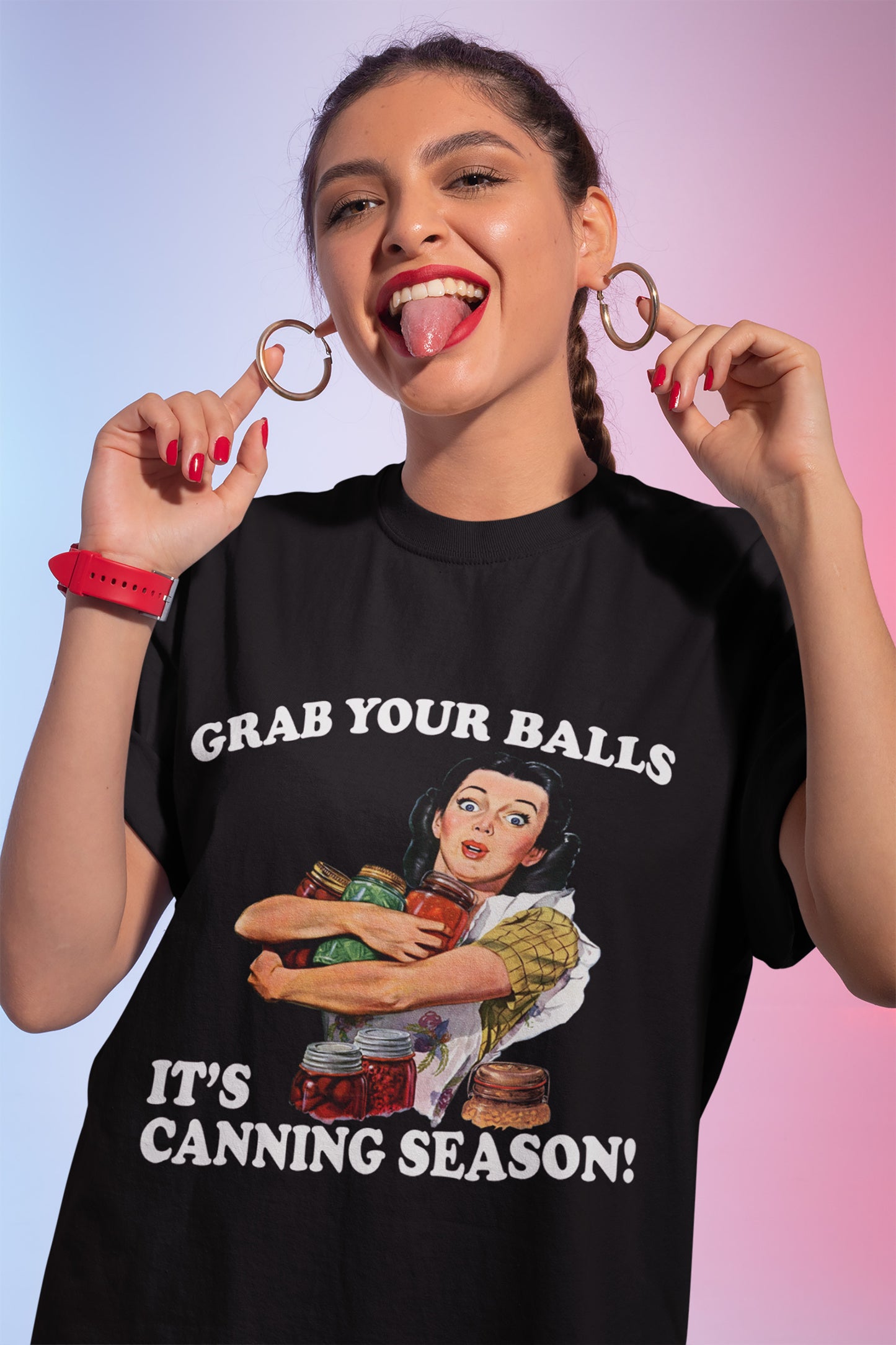 Grab Your Balls It's Canning Season Mason Jars T-Shirt